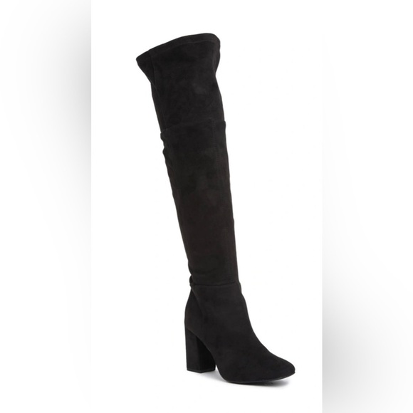 BP CALI STRETCH OVER THE KNEE BLACK BOOT SIZE 8.5M NEW - Picture 1 of 6